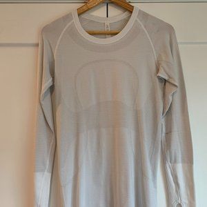 lululemon Swiftly Tech Long Sleeve in White